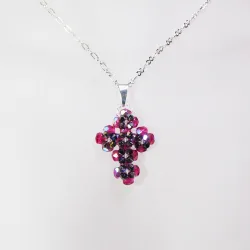 Pendant 45cm - Trisha-Silver Chain - Pendant 45cm - Laiton argenté